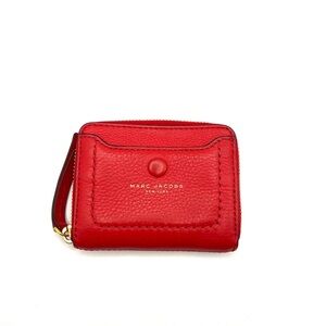 Marc Jacobs Vibrant Red Leather Wallet